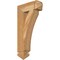 Ekena Millwork Thorton Arts & Crafts Rough Sawn Bracket, Western Red Cedar, 4"W x 14"D x 26"H BKT04X14X26THR03RWR - alternate 1